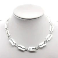korean version of the personality fashion men and women hip hop trend necklace stainless steel blade shape jewelry small gift