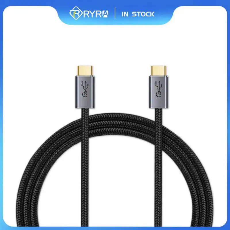 

RYRA PD100W USB Type C To USB C Cable Fast Charging Laptop 5A E-MARK USB 3.1 Gen2 10gbps 8K@60Hz Power USBC Cable 0.5/1/1.5/2/3m