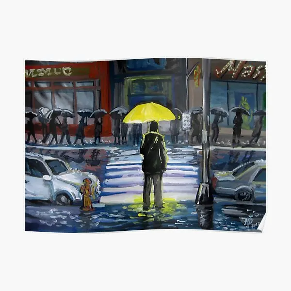 

Yellow Umbrella Part 1 Poster Home Funny Mural Print Painting Wall Vintage Art Decoration Modern Decor Room Picture No Frame