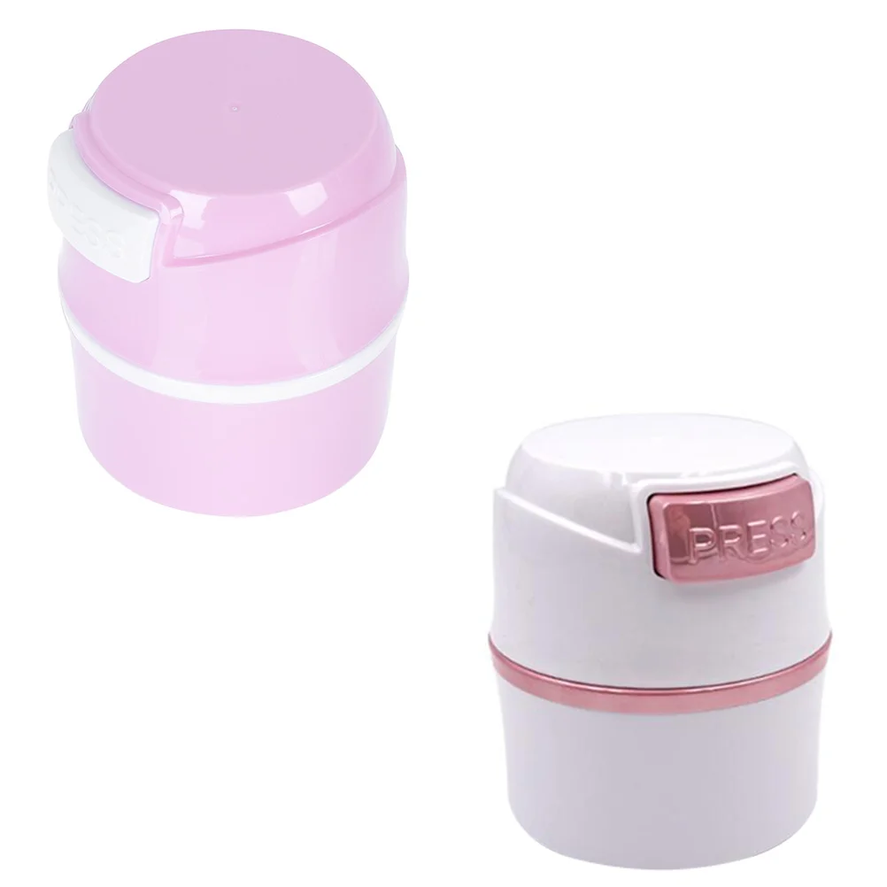 

2Pcs Box Eyelash Glue Container Eyelash Glue Tank Eyelashes Glue Box Glue Jar for Salon Storage Home