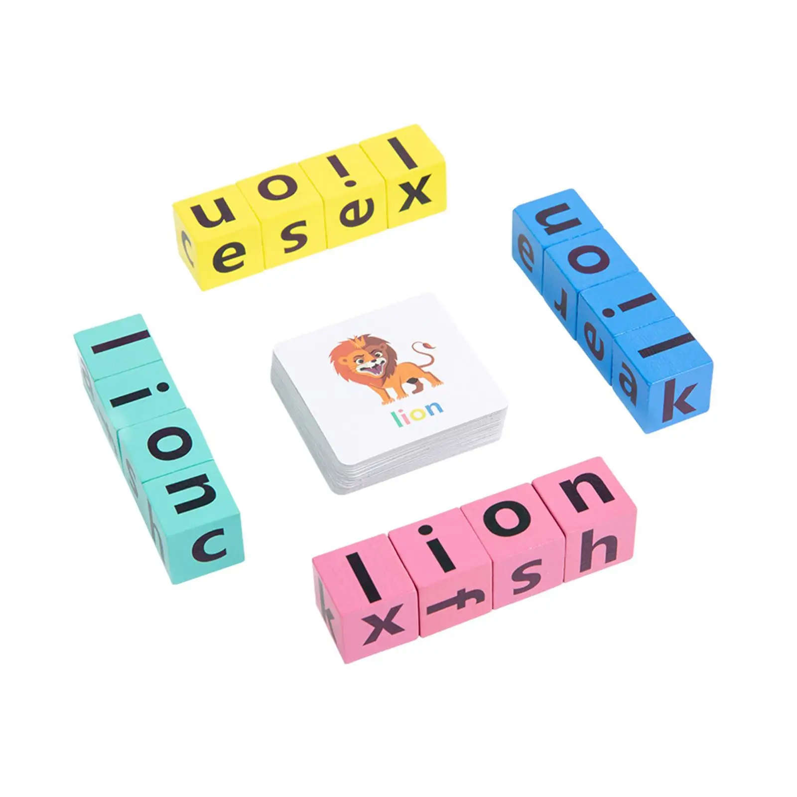 

Letter Spelling Block Wooden Alphabet Learning Toys Flash Cards Alphabet Flashcards Spelling Toys for Boys Girls Kindergarten