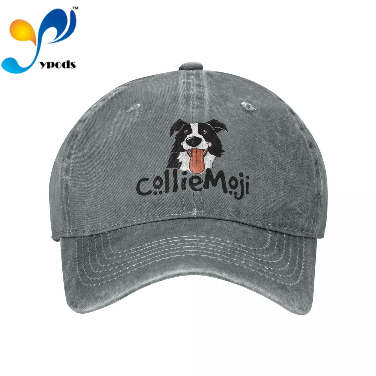 

New Brand Anime Border Collie Dog Snapback Cap Cotton Baseball Cap Men Women Hip Hop Dad Hat Trucker