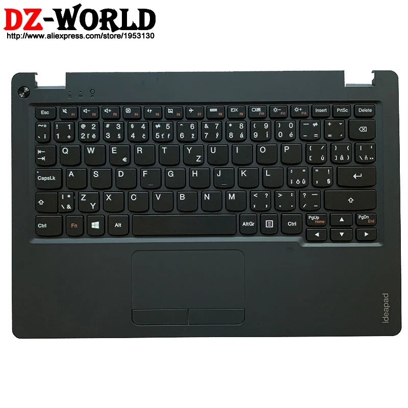 

New CZ Czech Keyboard with Shell C Cover Palmrest Upper Case and Touchpad for Lenovo Ideapad 100S-11IBY Laptop 5CB0K48380