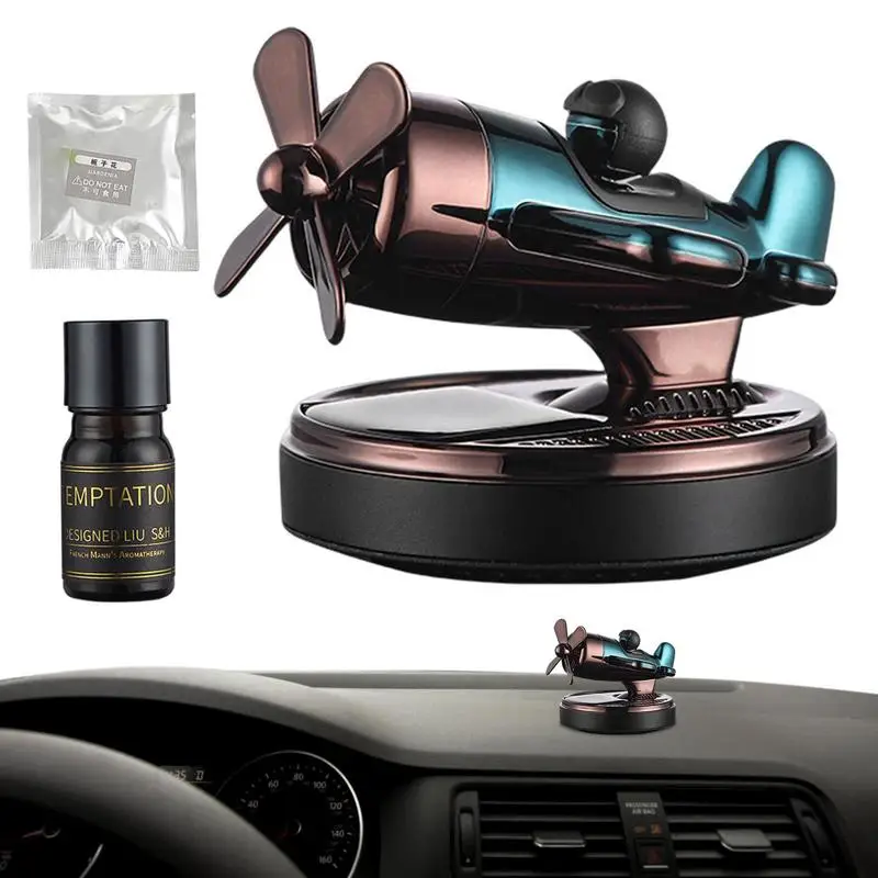 

Solar Rotating Helicopter Car Air Freshener Interior Ornaments Propeller Fragrance Deodorant Perfume Diffuser Auto Supplies