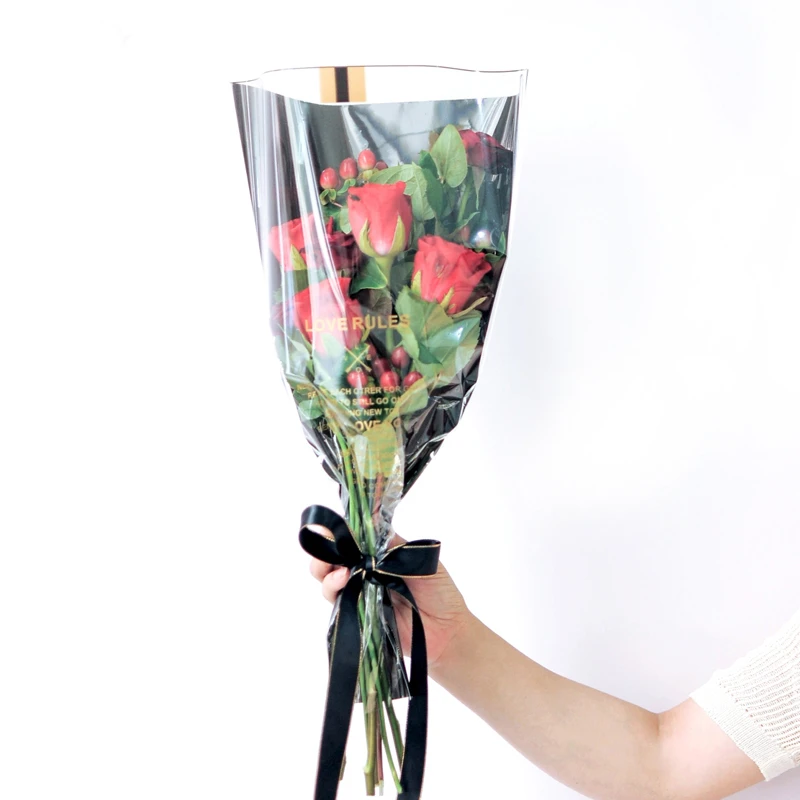 

Водонепроницаемая маленькая Фотосумка с цветочным рисунком, с надписью «Love», упаковка в виде Розы, 50 шт.