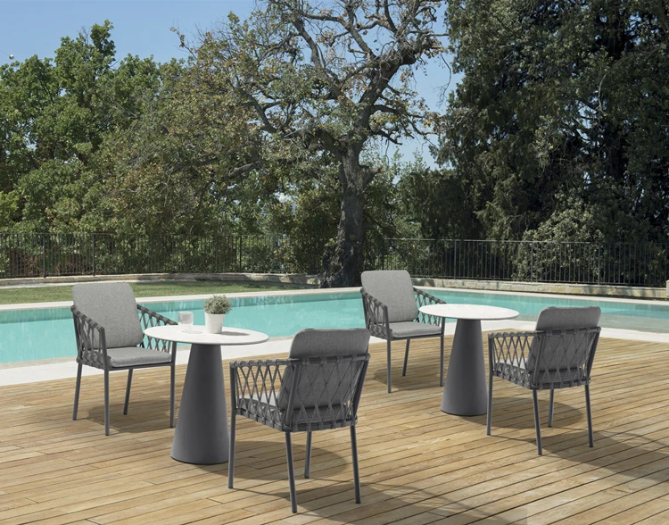 Уличная садовая мебель современный стул для гостиной с алюминиевым ремешком