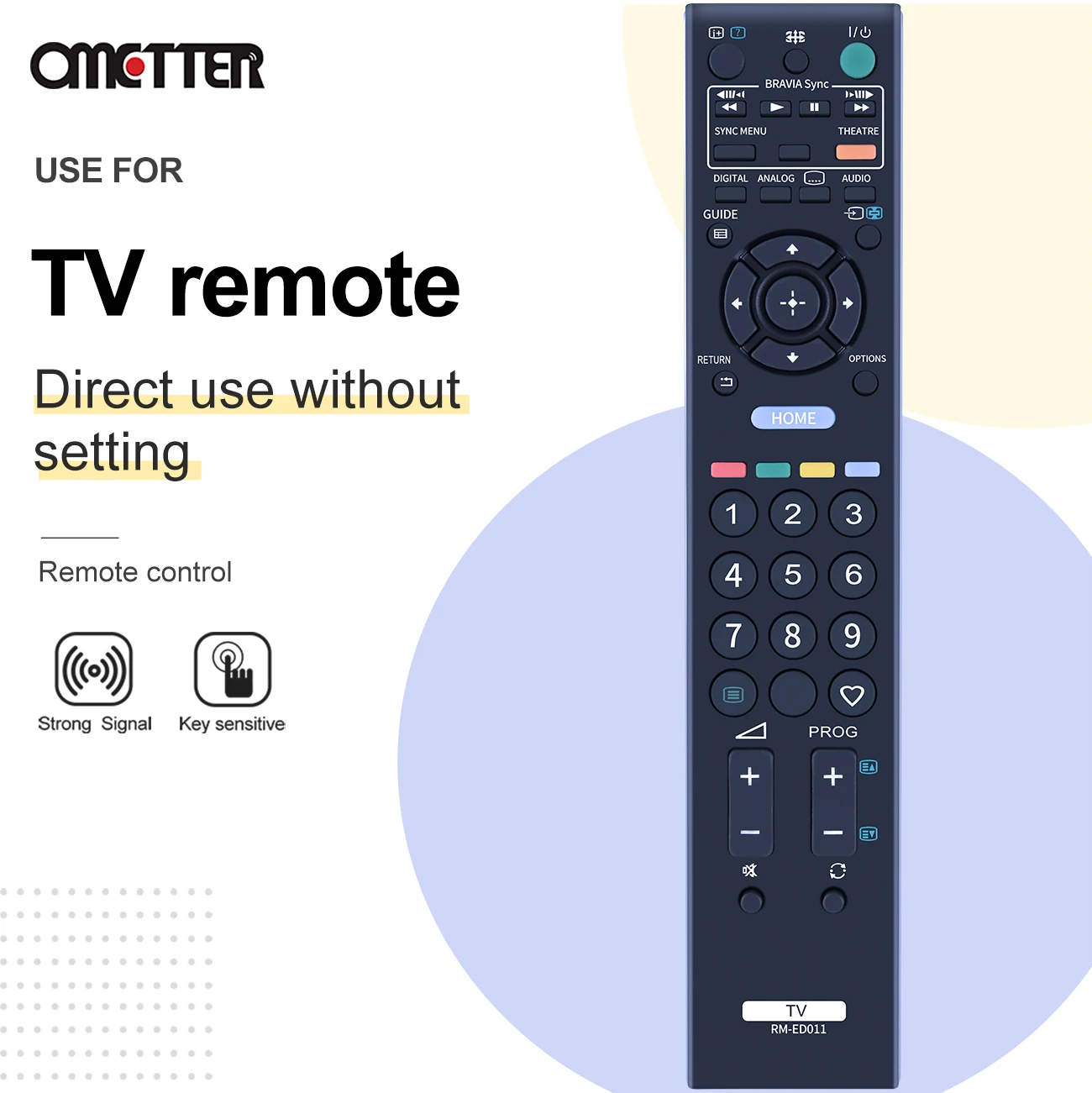 Remote Control RM-ED011 Suitable for Sony Bravia TV Smart LCD LED HD RM-ED009 ED012 ED011 ED013 ED014 Controller Remoto images - 6