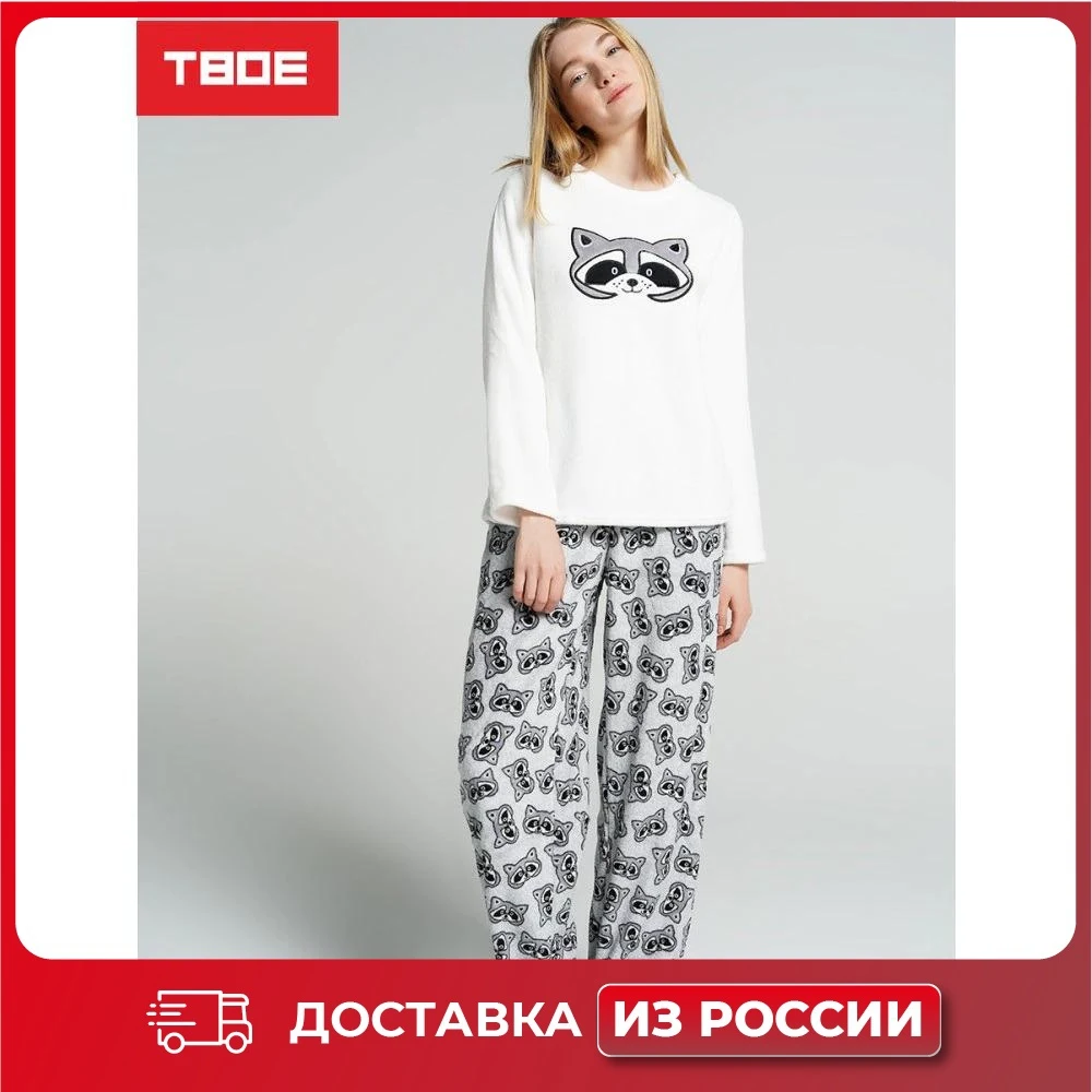  Костюм домашний ТВОЕ женский белый HOMEWEAR 