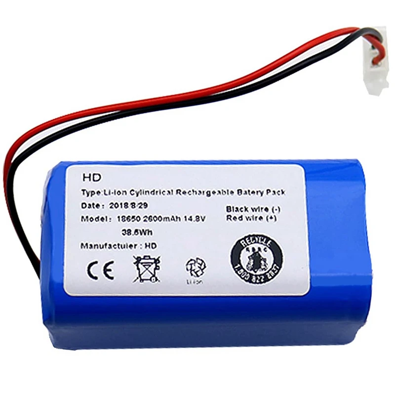 

Rechargeable For Ilife Ecovacs Battery 14.8V 2600Mah Robotic Vacuum Cleaner Accessories Parts For Chuwi Ilife A4 A4S A6