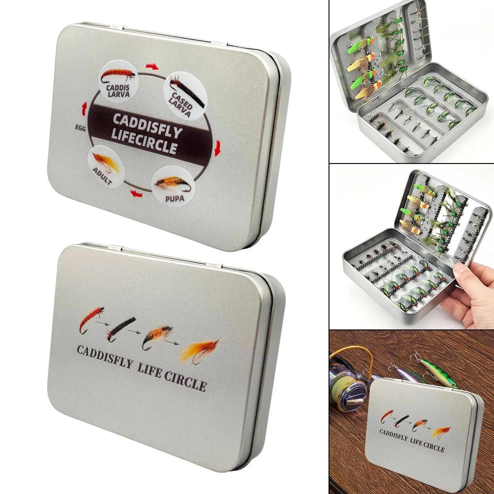 Коробка для рыболовных снастей пенопластовая вставка портативные коробки мух и