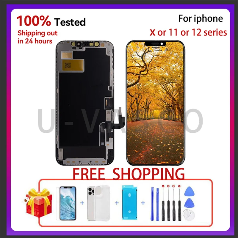 100% Test incell LCD For iPhone 11 11 PRO 12 Pro Max incell LCD Display with 3D Touch Screen Digitizer Replacement Assembly+Gift
