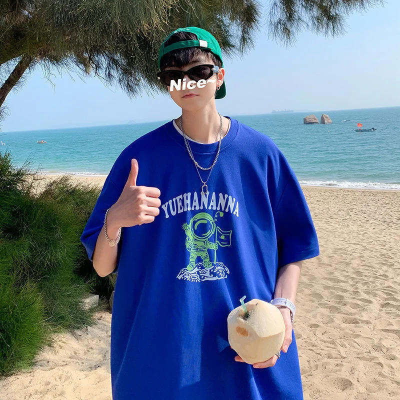 

Privathinker Cartoon Astronaut Man T-shirts Hip Hop Oversized Unisex Clothing Short Sleeve Summer Cotton Tops Fashion Male Tees
