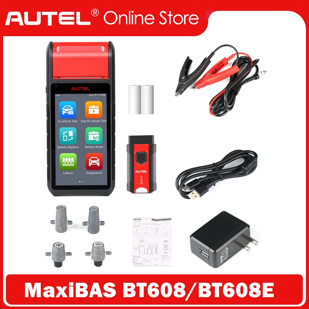 Autel MaxiBAS BT608 BT608E автоматический тестер аккумуляторов и анализатор электрической системы тестер цепи, анализатор систем запуска и зарядки Autel MaxiBAS BT608 BT608E автоматический тестер аккумуляторов и анализатор электрической системы тестер цепи, анализатор систем запуска и зарядки