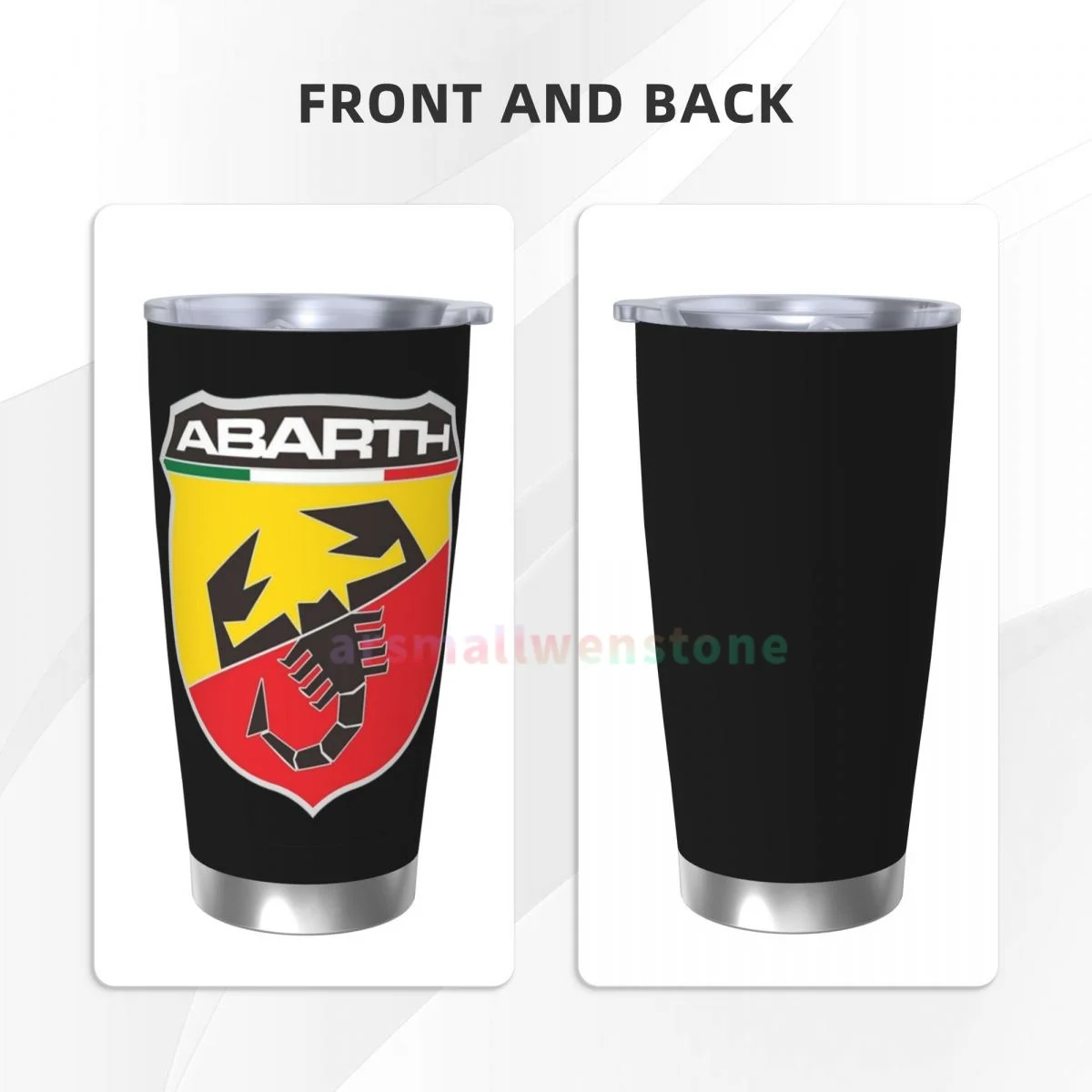 Nyanhif Персонализированный автомобильный логотип Abarth с изоляцией термочашка для