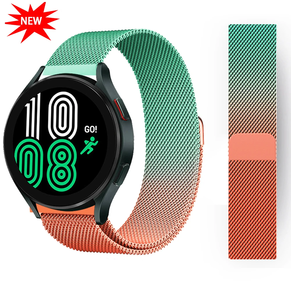 

Magnetic Loop For Samsung Galaxy watch 4/5/pro 44mm/40mm/classic 46mm/42mm/3/Active 2 strap 45mm 41 bracelet 20mm 22 watch band