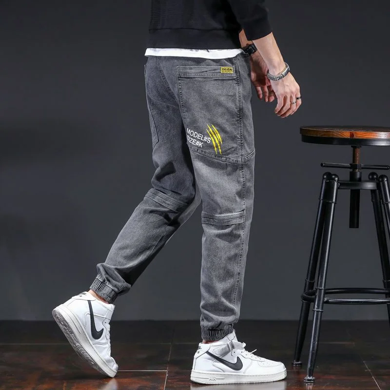

Jeans Men's Spring and Autumn New Fashion Loose Quality Pants Men's Fashion Brand Leggings Harun Casual Pants