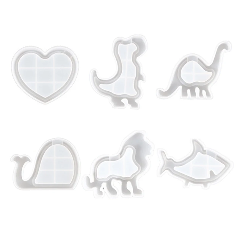 

Silicone Epoxy Resin Molds Ashtray Resin Casting Mold Shark-Lion Love Dinosaur