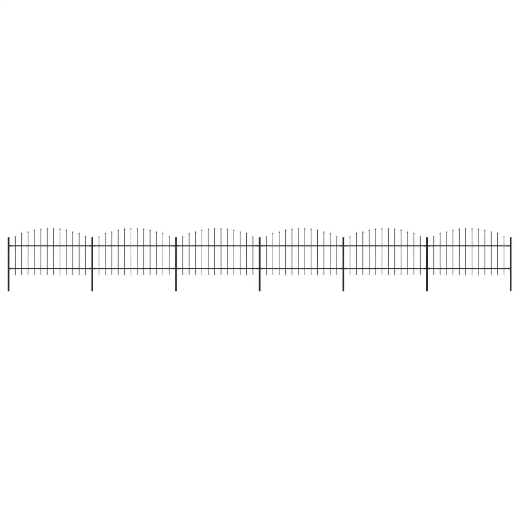 

Садовая ограда копье-верхняя сталь (1-1,25)x10,2 м черный