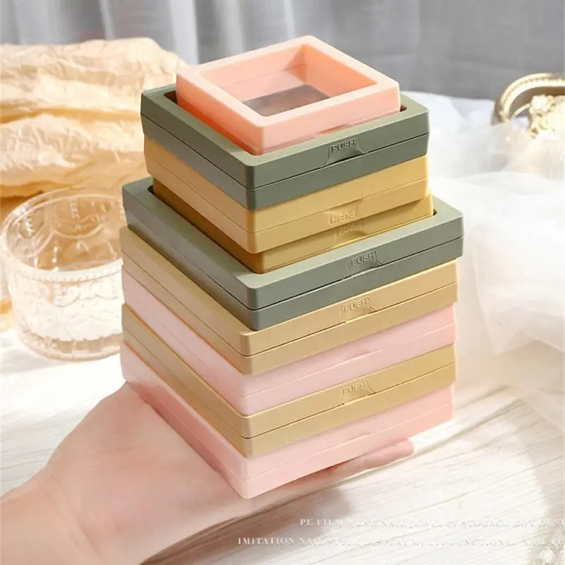 

Ящик для хранения многофункциональный маленький и портативный пыленепроницаемый круглый Угловой застежка дизайн Красота и здоровье шкатулка для ювелирных изделий простой