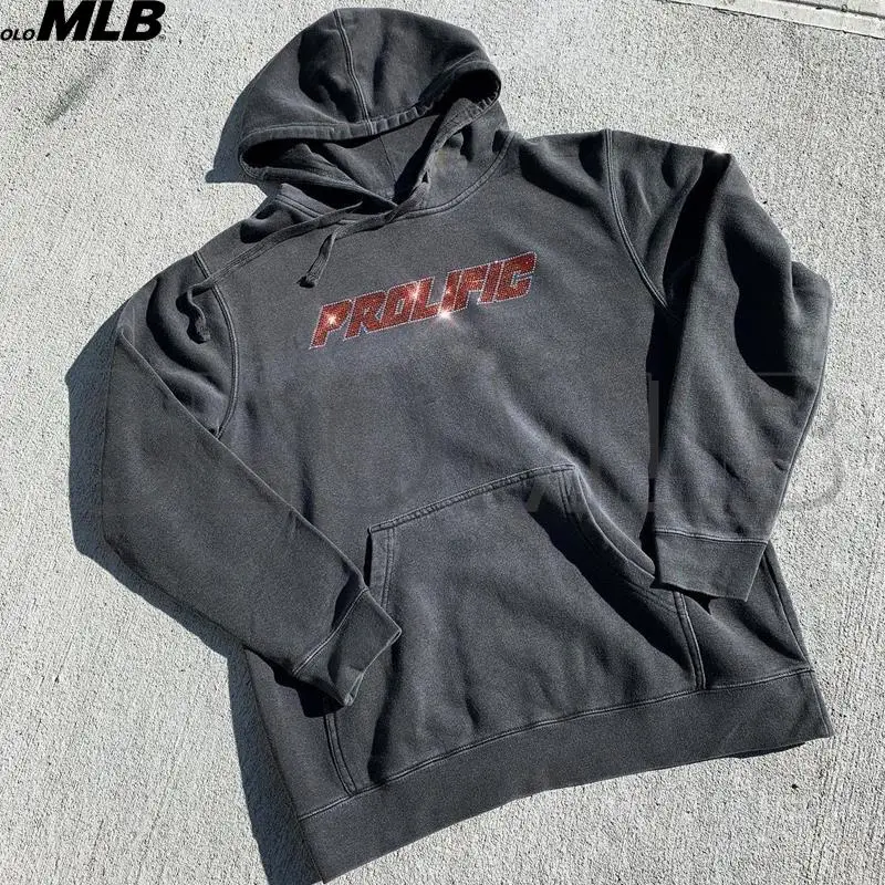 

Y2k Hoodie Men Letter graphics Long Sleeve Sweatshirt Oversized Top Y2K clothes Hoodie Fashion Hoodie Skull Sweater emo Hoodie