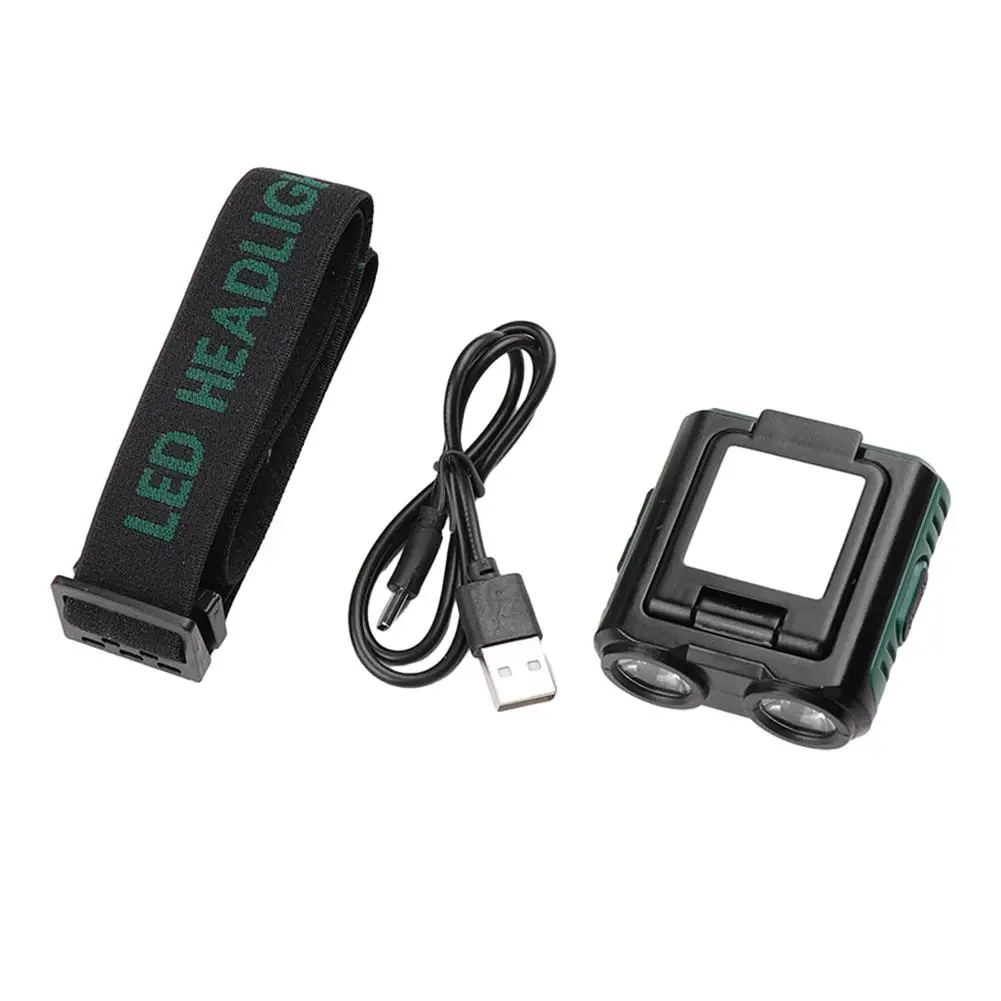 

Lamp Light Hat Clip Light Multiple Angles Adjusted Plastic Strong/weak/flood/red Flashing 55*55mm Black Green Reading