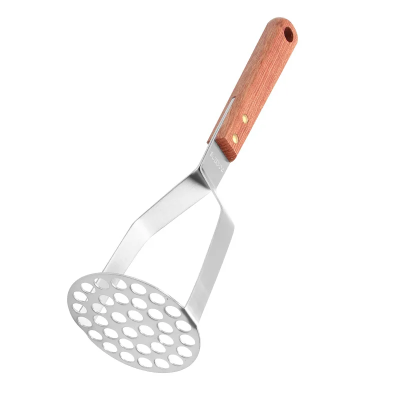 304 stainless steel potato masher manual masher garlic melon and potato masher kitchen gadget free global shipping