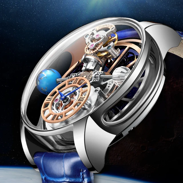Jacob&Co PINDU Design Mens Watches Diamond TourbillionTop Brand Luxury Astronomia Quartz Watch Men Astronomia Solar Montre Homme 1