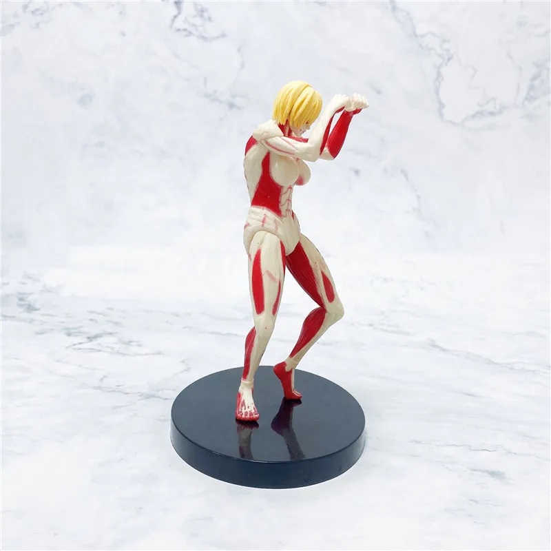 Игрушка атака на Титанов гигантская Аниме Фигурка Энни леонхарта гиантса из ПВХ