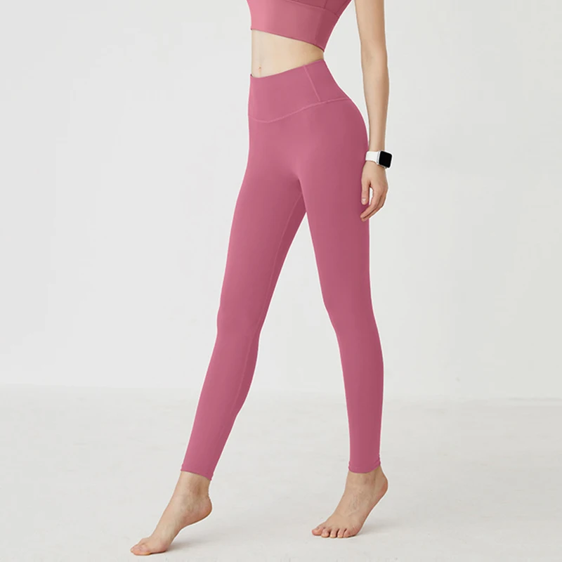 Seamless High Waist Sports Leggings Women Solid Fitness Gym Yoga Pants Slim Workout Tights Female Elastic Running Trousers