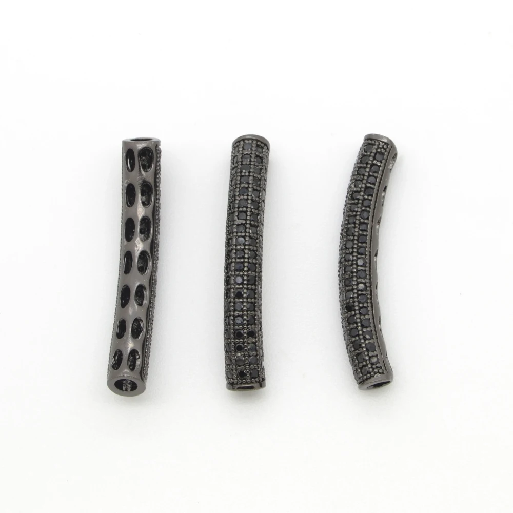 Длинные бусины с дуговым изгибом для изготовления браслетов ожерелий цепочек