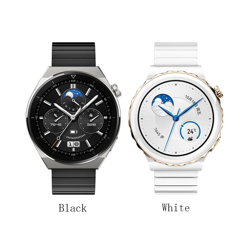 Ceramic Strap For Huawei Watch GT3 Pro 43mm 46mm Watch Band Bracelet For Huawei GT 3 Pro GT 3Pro Stainless Steel Wristband Strap