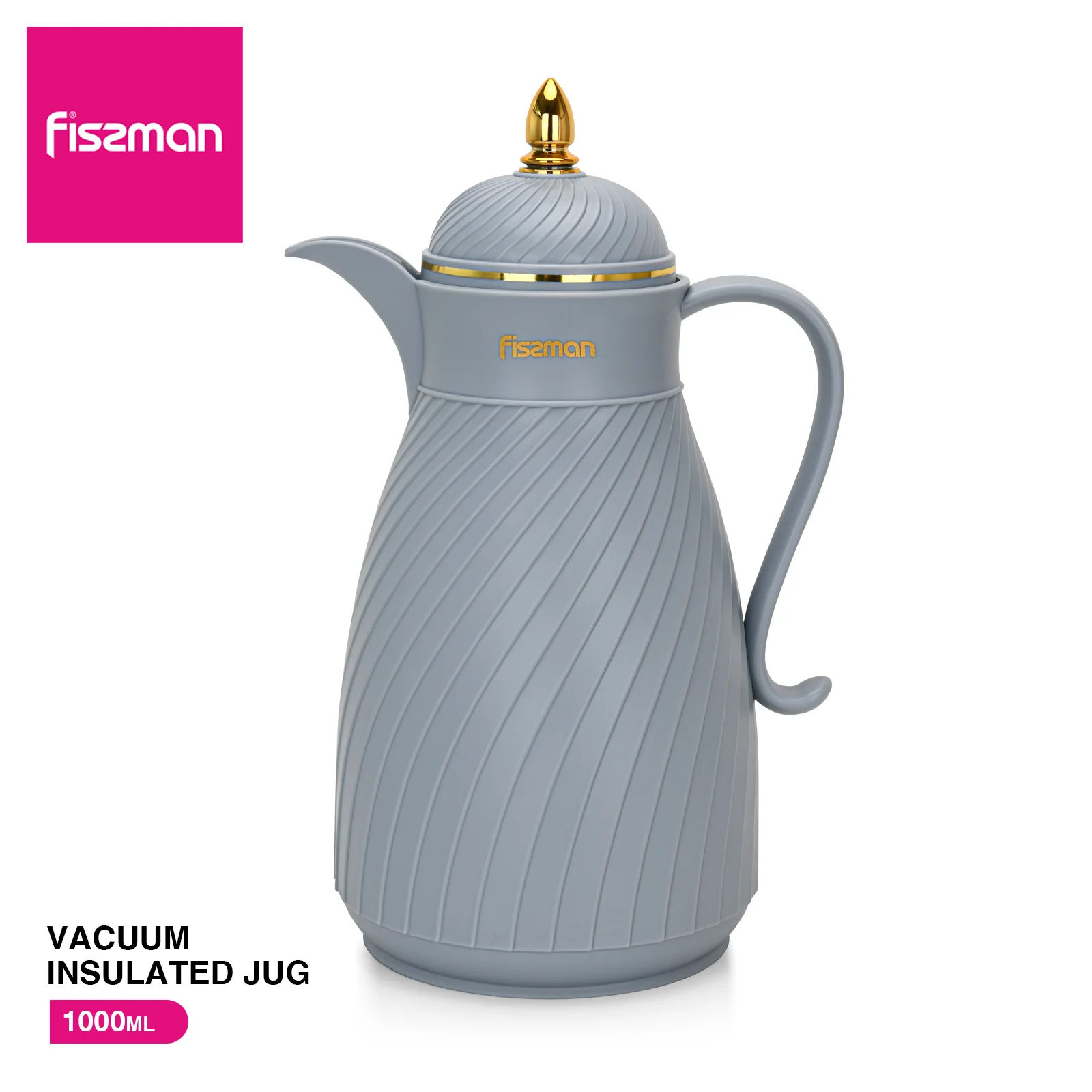 

Fissman 1 л вакуумная колба стеклянная прокладка изысканный дворцовый дизайн термос чайник для дома отеля вместительный контейнер для воды