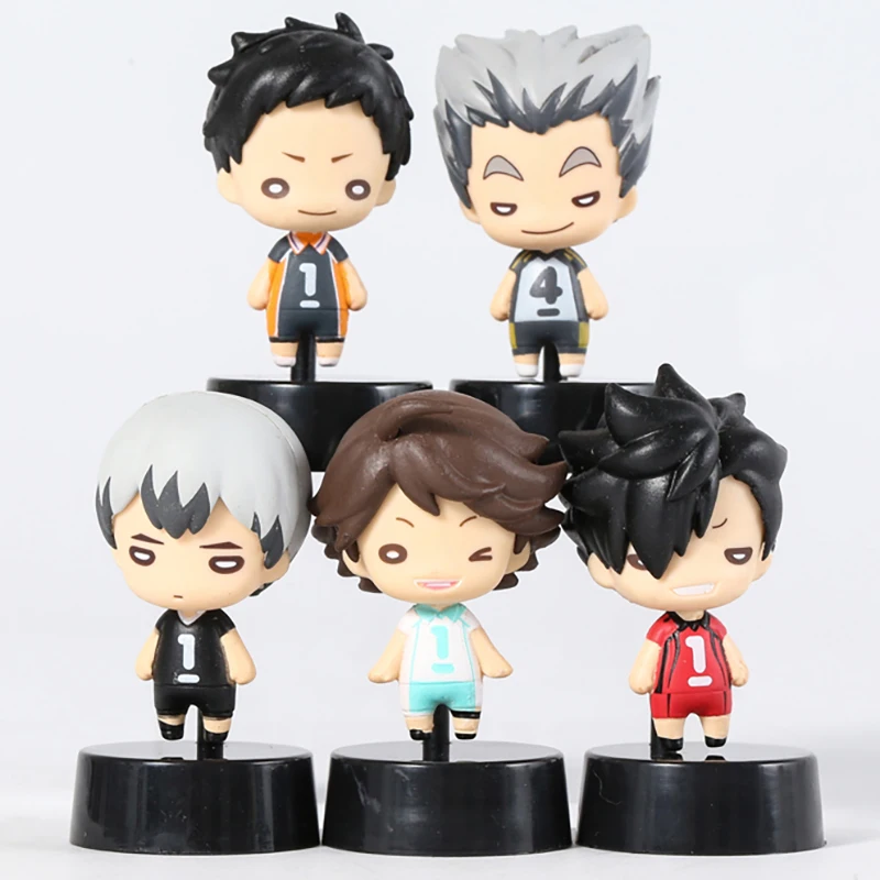 

5 см Haikyuu! Фигурка из ПВХ Oikawa Tooru Kuroo Tetsurou Kotaro Bokuto Kita Shinsuke Daichi Sawamura, набор игрушек
