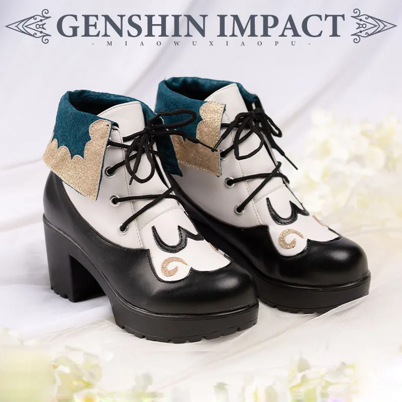

Game Genshin Impact Cosplay Shoes Barbara Winter Boots Costume Accessories