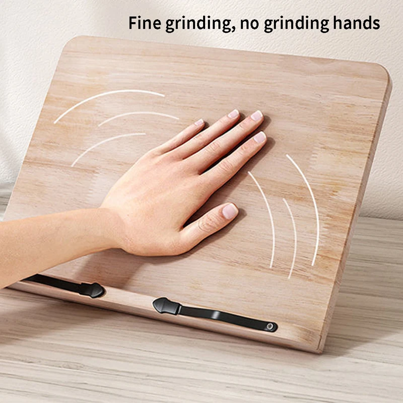Adjustable Wood Reading Rest Tablet Book Holder Foldable Cook Home Study Room desk organizer | Канцтовары для офиса и дома
