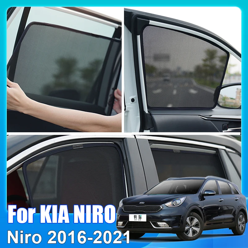 

Custom Fit For Kia NIRO 2016-2021 Magnetic Car Sun Visor Accessori Window Cover SunShade Curtain Mesh Shade Blind