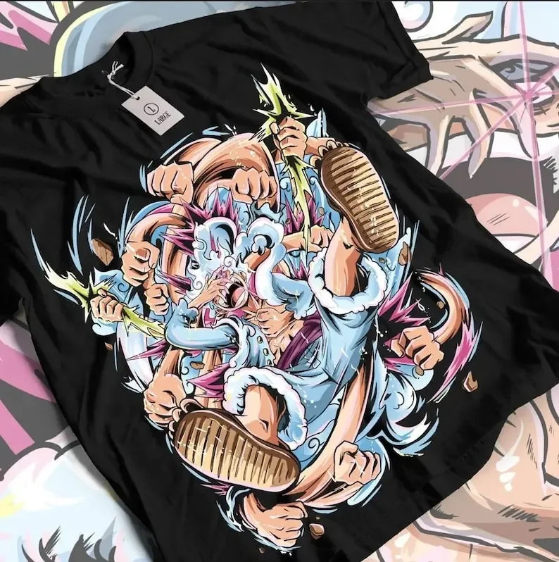 Классическая футболка унисекс с аниме Рубашка Аниме Манга