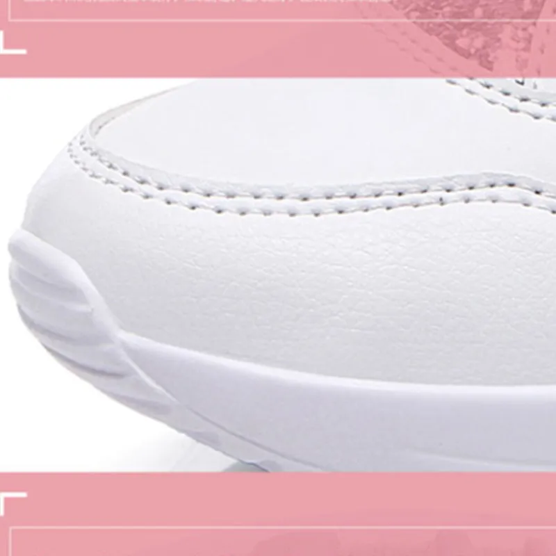 Sneakers Women Walking Shoes Air Cushion Comfortable Breathable Outdoor Casual Shoes Thick Bottom Increasing Height Lace-up