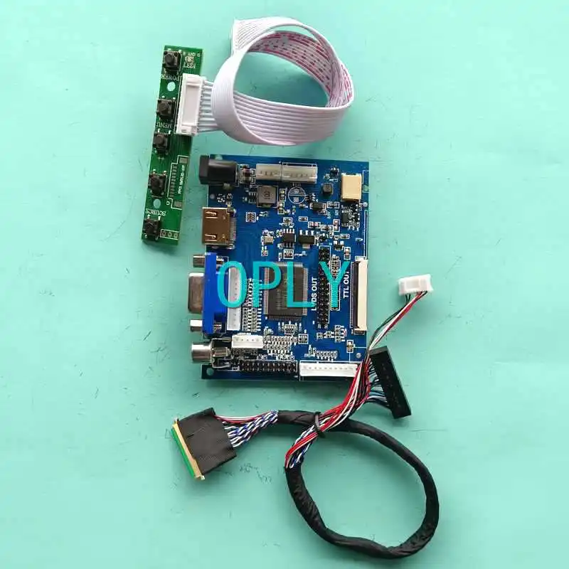 

LCD Screen Display Driver Controller Board Fit LP140WH2-TLA1/TLE2/TLF1/TLL1 AV VGA 1366*768 HDMI-Compatible Kit LVDS 40-Pin 14"
