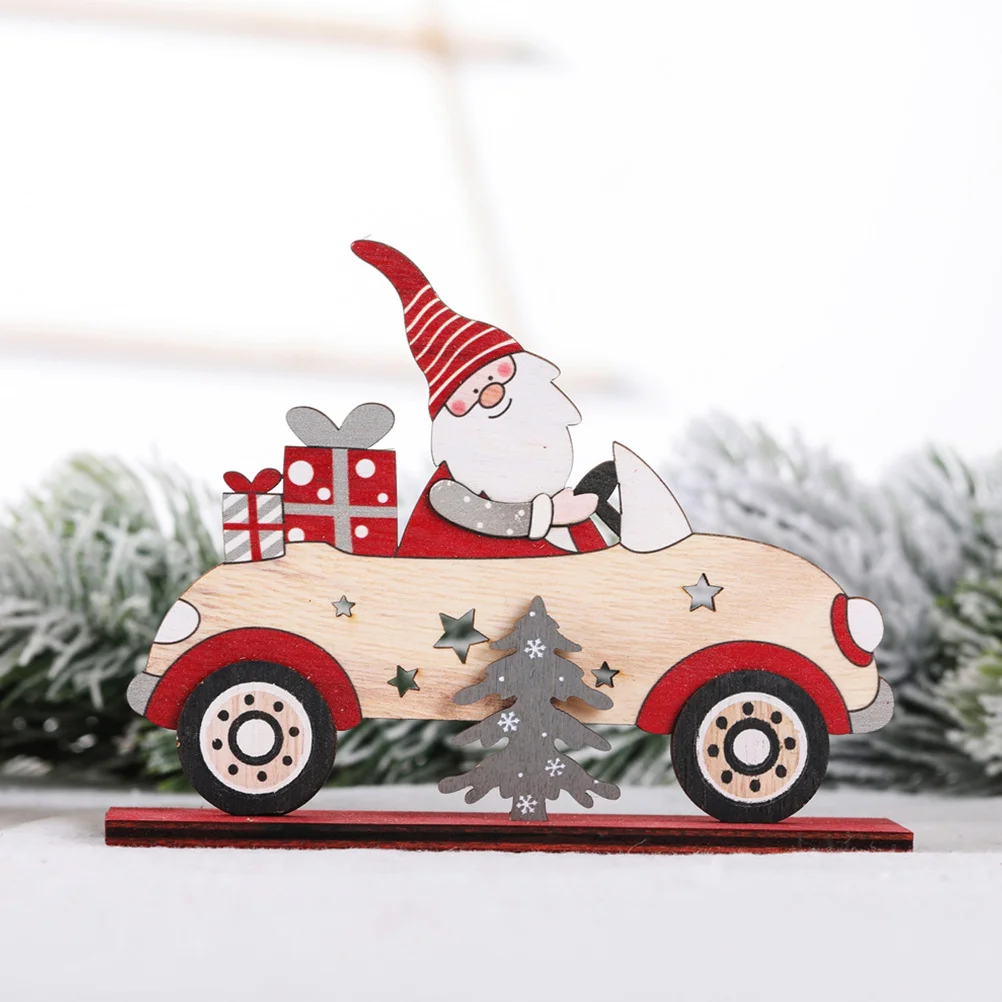 

1 Pc Christmas Creative Wooden Desktop Accessories Christmas Home Store Decor