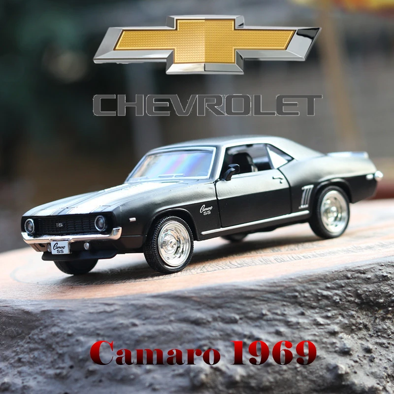 

1/36 Chevrolet Camaro 1969 металлическая литая под давлением модель автомобиля коллекционная игрушка миниатюрный Сувенирный орнамент подарок