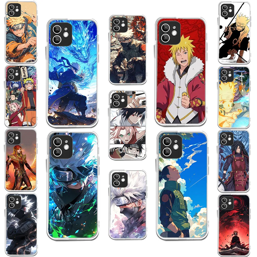 WEA-23 N-Naruto Прозрачный гибкий чехол из ТПУ для iPhone XS XR 5 6 7 8 SE 11 12 Mini Plus Pro Max
