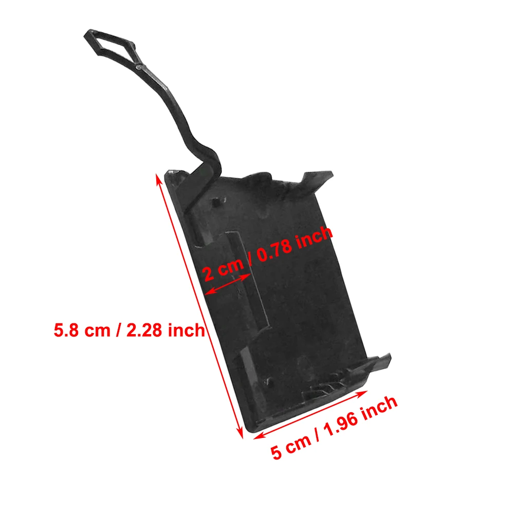 Передний/задний бампер фаркоп крышка с проушиной неокрашенная черная 51137361220