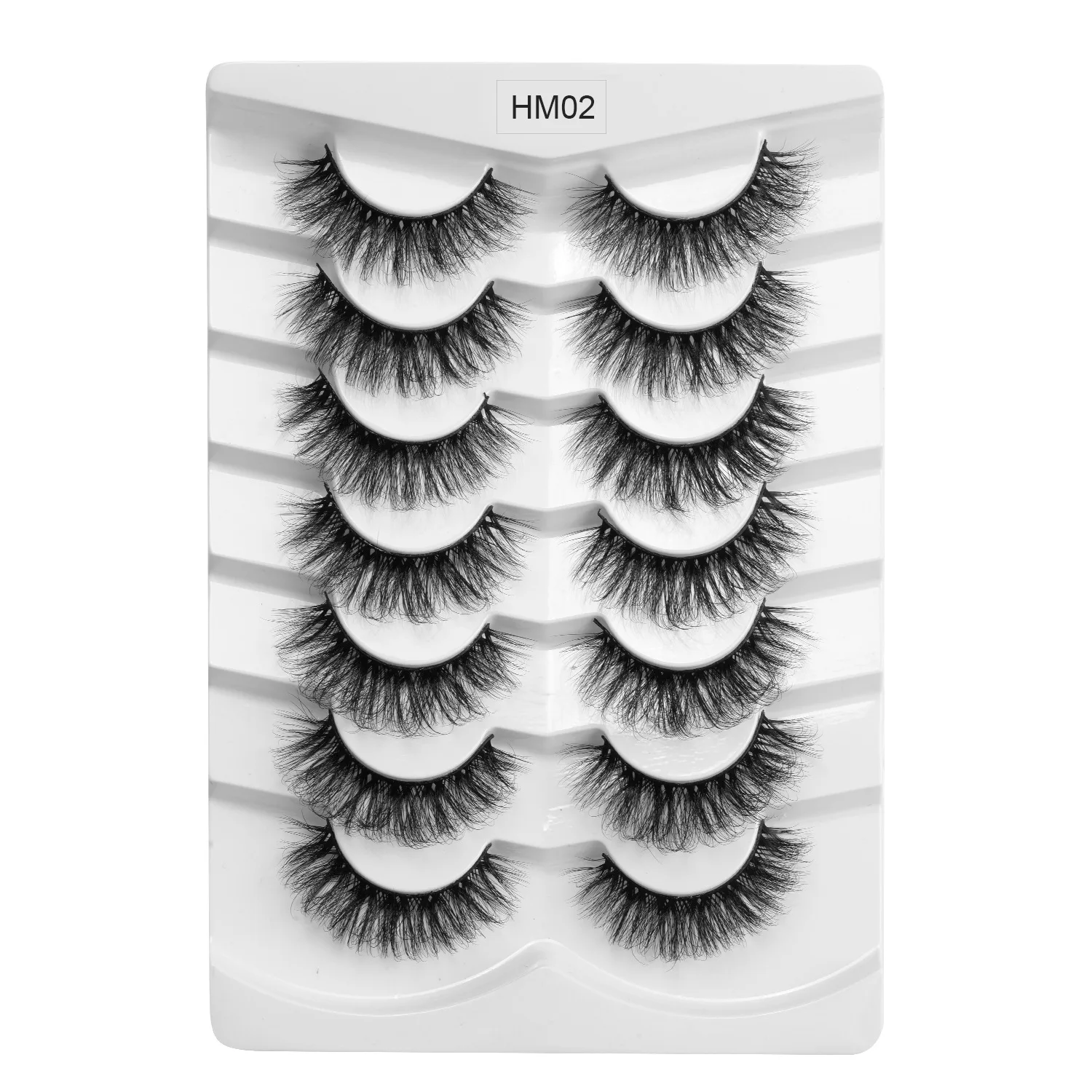 

7 pairs 6D Faux Mink Lashes Natural False Eyelashes Fluffy Fake Lashes Makeup Eyelash Extension Bulk Wholesale