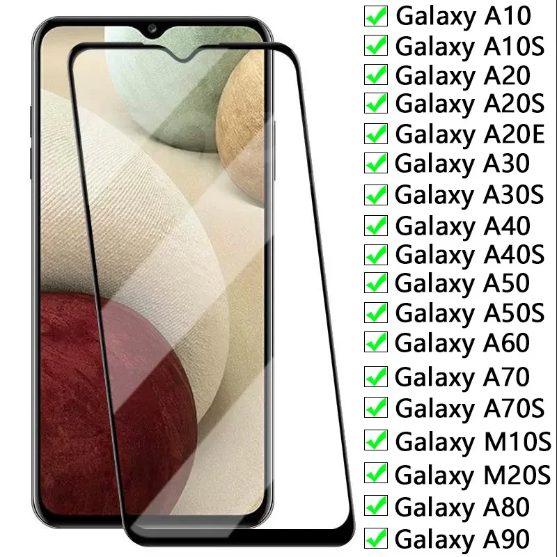 9D Защитное стекло для Samsung Galaxy A10 A20 A30 A40 A50 A60 A70 A80 A90 закаленное A10S A20S A30S A40S M10S M20S