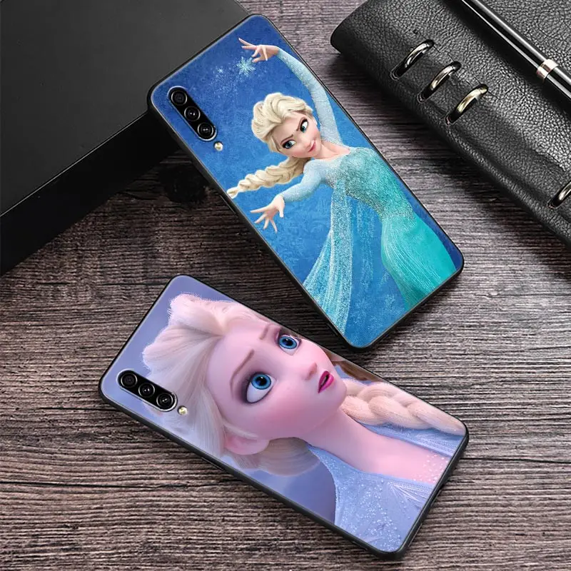 

D-Disney Frozen Elsa Princess Phone Case For Samsung Galaxy A30 A30S A50 S A20E A20 A40 A70 A10E Note 8 9 10 20 Ultra Back Cover