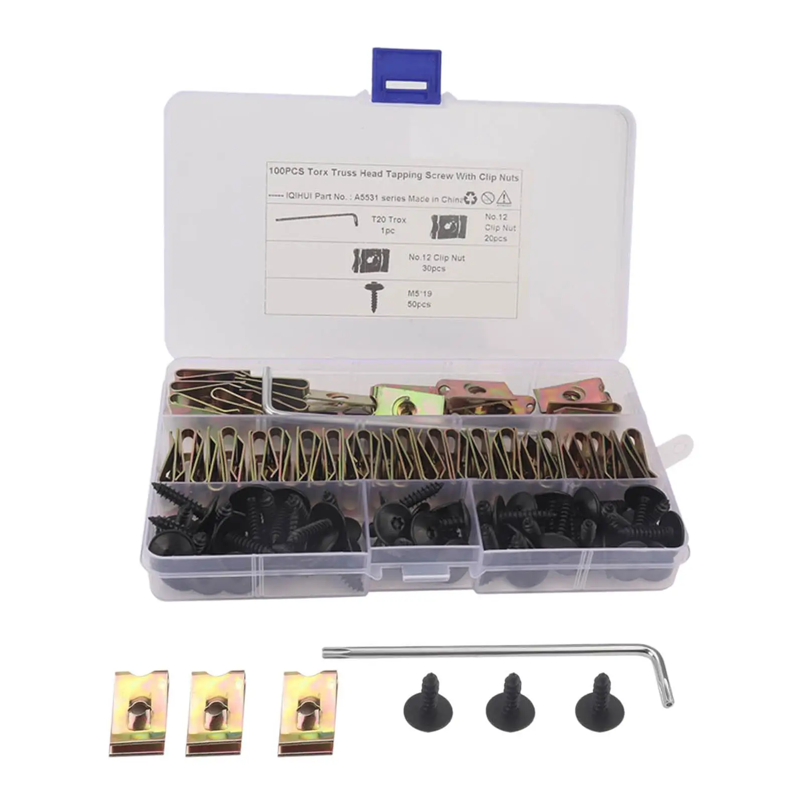 

100x крепежные винты M5 * 19 для автомобиля A5531