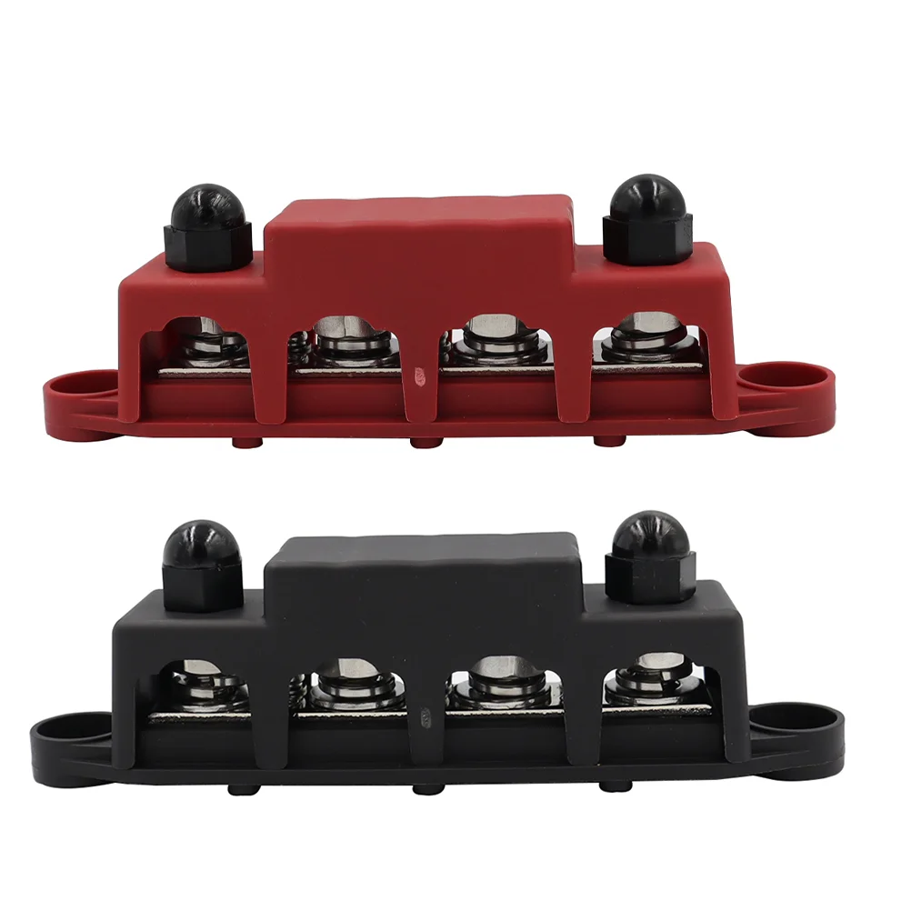 

Bar Block Terminal Power Distribution Marine Post Solar Wiring Automotiverbattery Blocks Stud Coverpair Screws Terminals