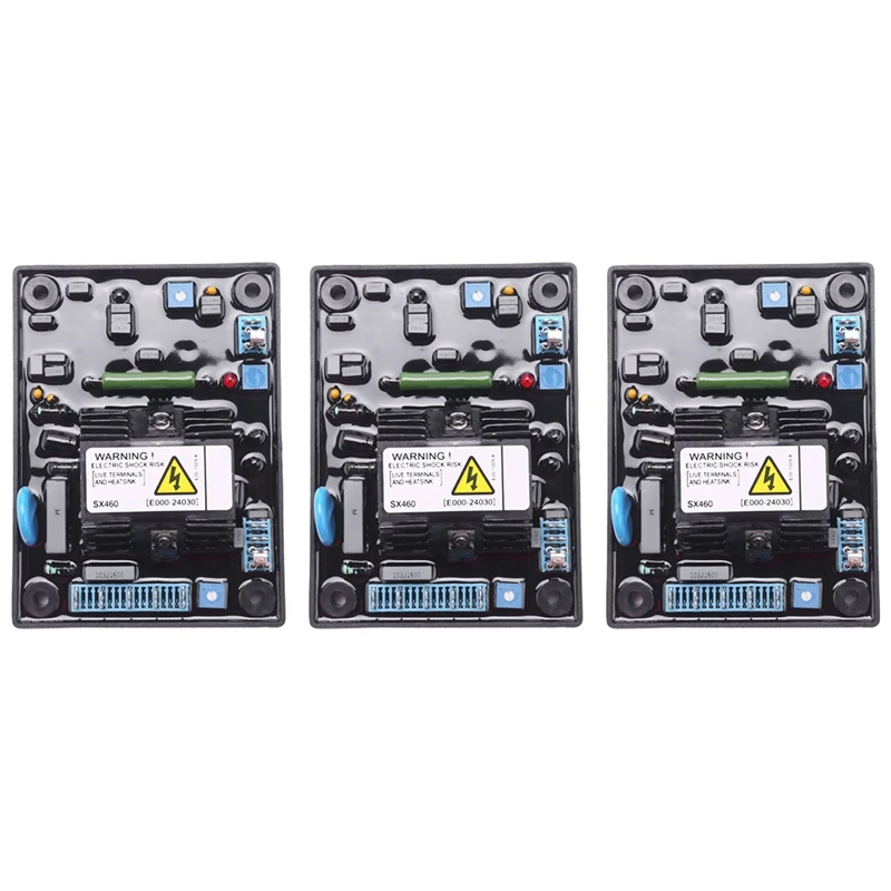 

3X Automatic Voltage Regulator Avr Voltage Stabilizer Board Sx460 For Generator