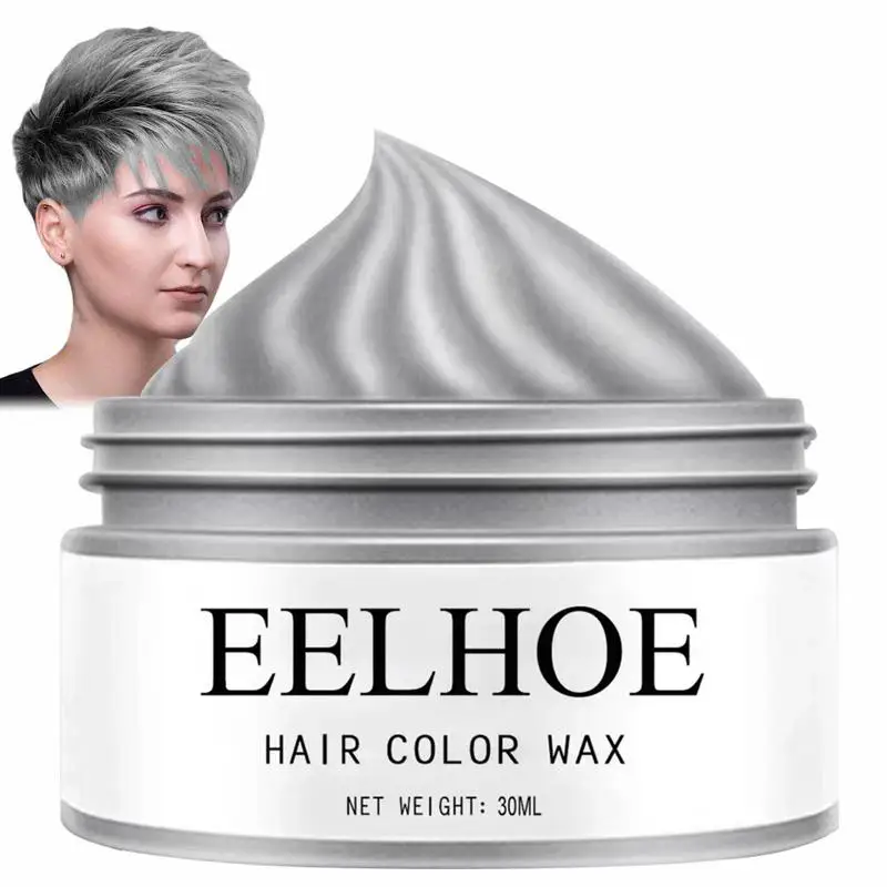 Wax Men Diy Mud One-time Molding Paste Dye Cream Hair Mud For Hair Coloring Styling